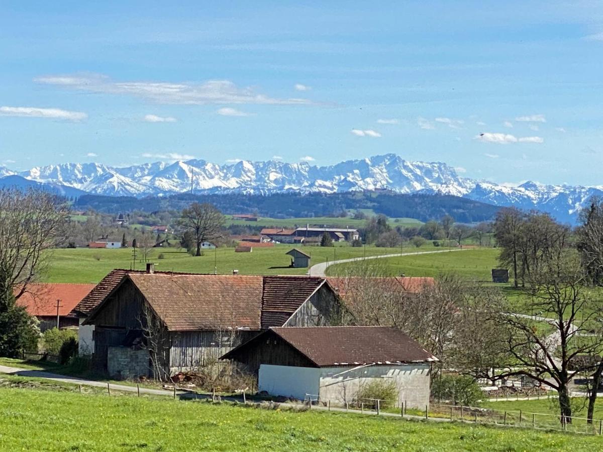 Ferienwohnung Auszeit Im Pfaffenwinkel - Wessobrunn Exteriör bild